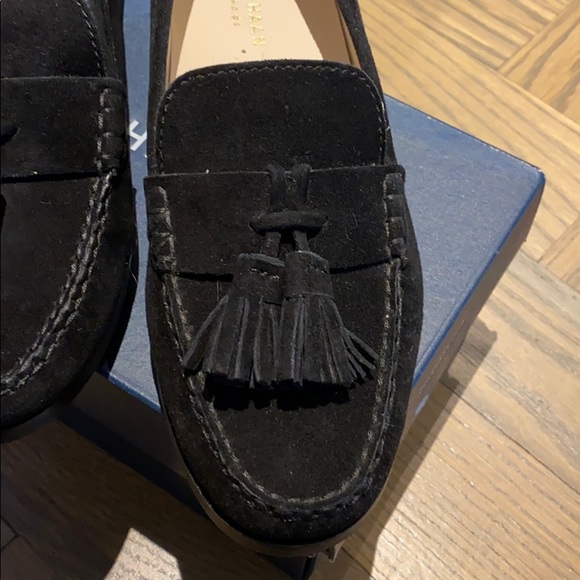 New Cole Haan Suede Tassel Loafers. Like new, gently used. - Picture 2 of 7